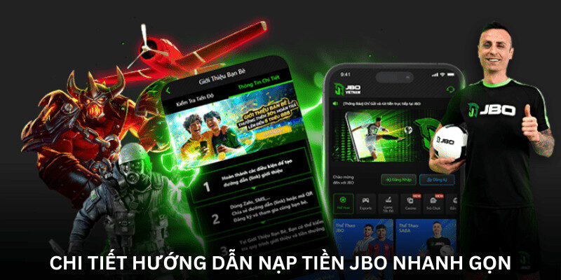 Alt text: Giao diện nạp tiền JBO